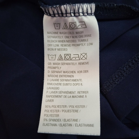 Susan Graver Modern Essentials Liquid Knit Bateau Neck Top 3X Navy Short Sleeve - Picture 6 of 10